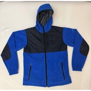Columbia Big Boys Ethan Pond Jacket Size 18/20 Blue Black Reversible